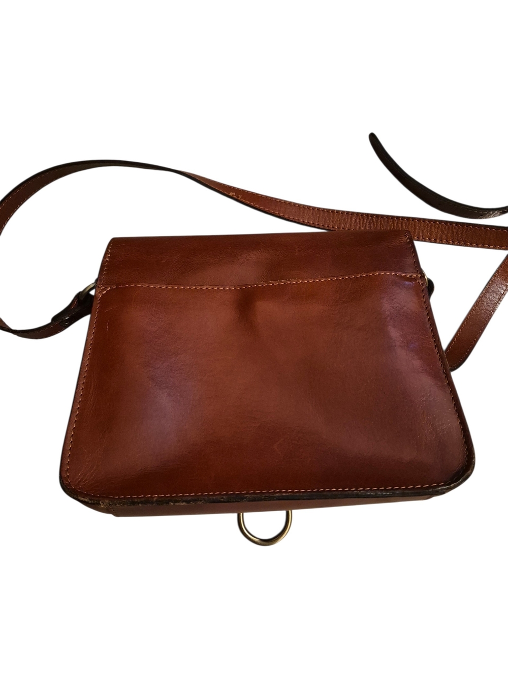 Patricia Nash leather crossbody bag featuring hand-painted and embossed floral - Picture 7 of 7